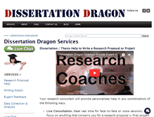 Tablet Screenshot of dissertationdragon.com